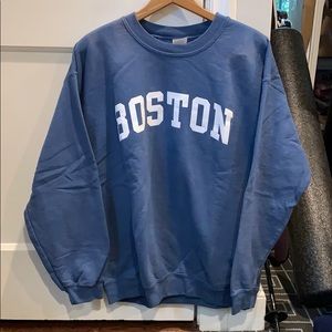 boston crew neck sweatshirt